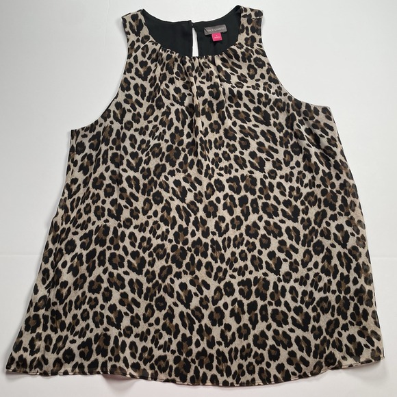 Vince Camuto Women's Tank Top Camisole Leopard Print‎ Small - Picture 1 of 6